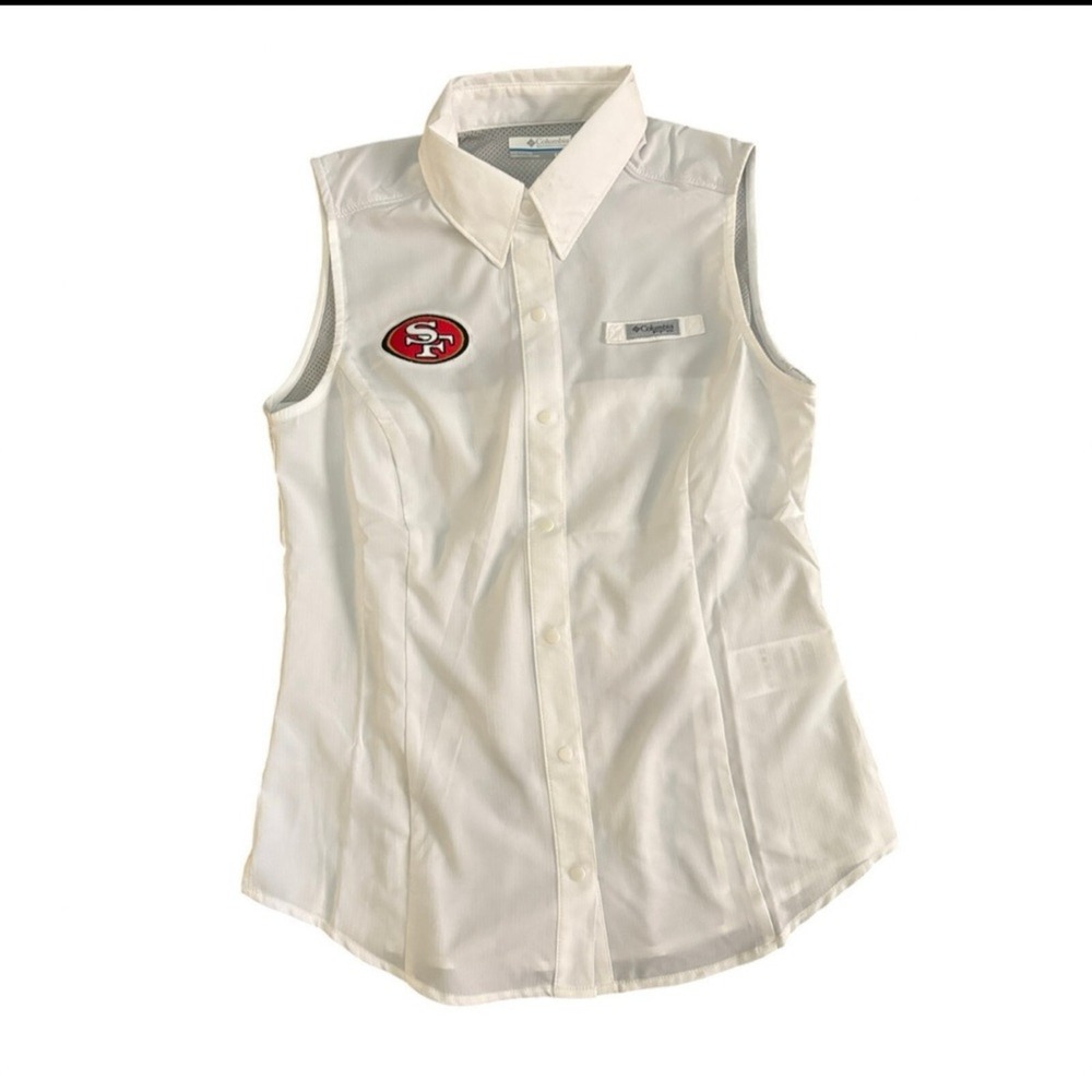 Columbia PFG‎ Tamiami Sleeveless Shirt San Francisco 49ers Omni-Wick UPF 40 NWT
